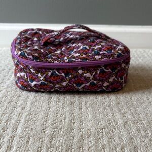 Vera Bradley Purple Floral Cosmetic Bag